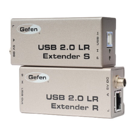 Gefen USB 2.0 Extender, 330ft (100m) Range, 480Mbps Speed, Plug-and-Play, No Drivers, Supports USB Peripherals, CAT5/5e/6 Cable, Compatible with Windows, MacOS, Linux, Dual USB Powered Connections