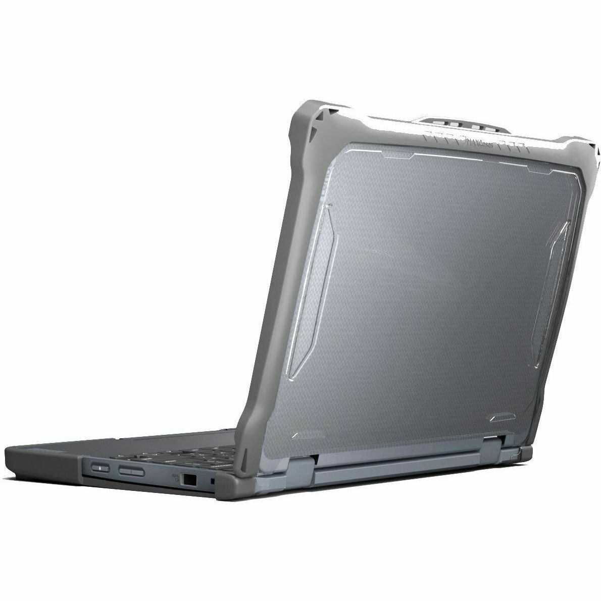 Extreme Shell-F2 Slide Case for Lenovo 500e/500w G4 Chromebook 2:1 12" (Modified) (Grey/Clear) (Replacement For LN-ESF-500E-G4-GRY)