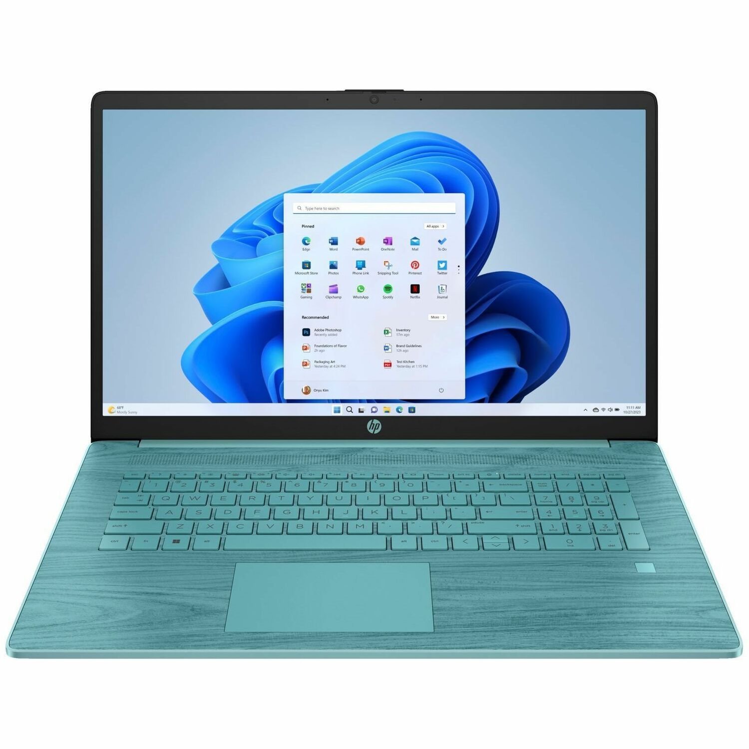 HP 17-c3000 17-cn3610ds 17.3" Touchscreen Notebook - HD+ - Intel Core i5 13th Gen i5-1335U - 8 GB - 1 TB SSD - Seafoam Teal