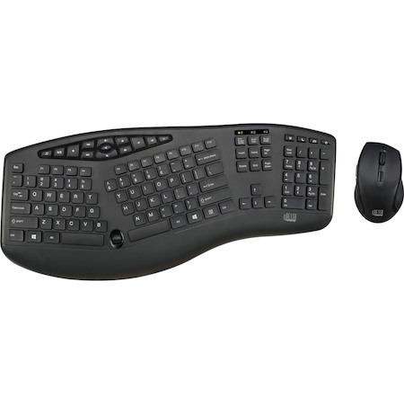 Adesso TruForm WKB-1600CB Keyboard & Mouse - English (US) - 1 Each