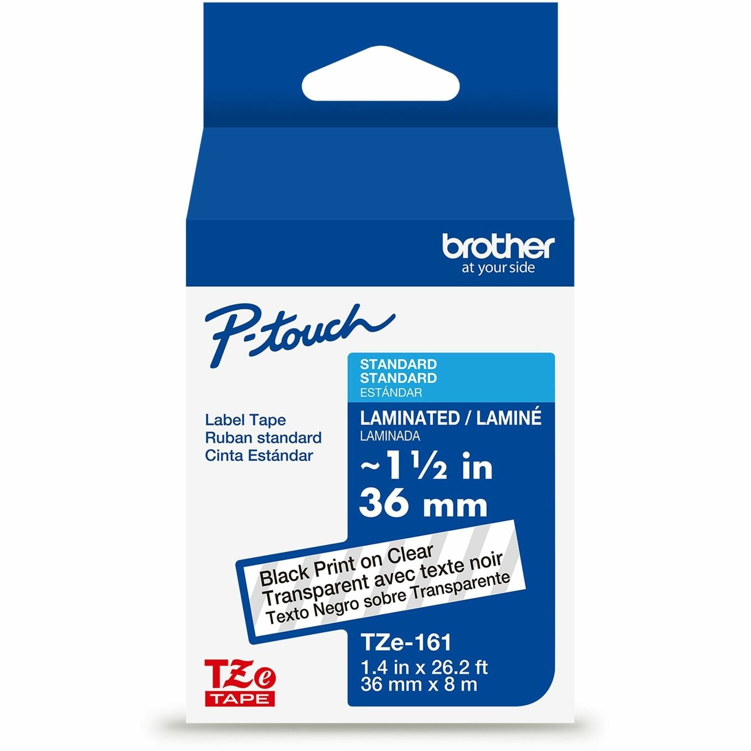 Brother P-touch TZe Laminated Label Tape