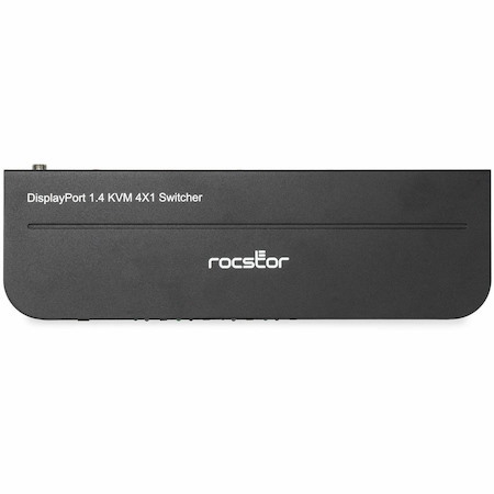 Rocstor SolidKVM SK04 DisplayPort 1.4 and USB 3.0 4×1 KVM Switch