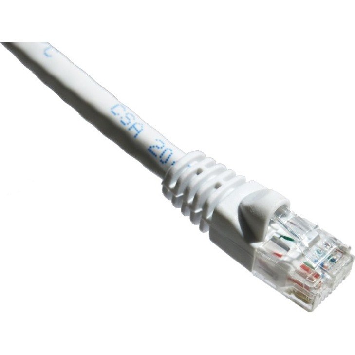 Axiom 75FT CAT6A 650mhz Patch Cable Molded Boot (White)