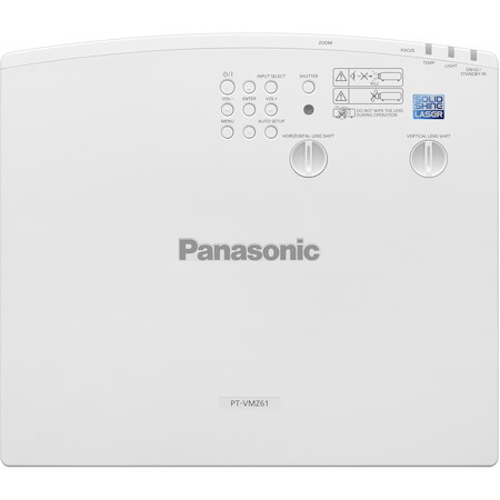Panasonic PT-VMZ61 LCD Projector - 16:10 - Ceiling Mountable, Floor Mountable - White