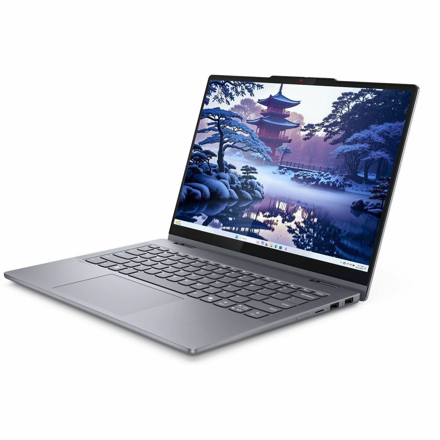 Lenovo IdeaPad 5 14IAL10 83KR001JUS 14" Touchscreen Convertible 2 in 1 Notebook - WUXGA - 60 Hz - Intel Core Ultra 7 255U - 16 GB - 1 TB SSD - English (US) Keyboard - Luna Gray