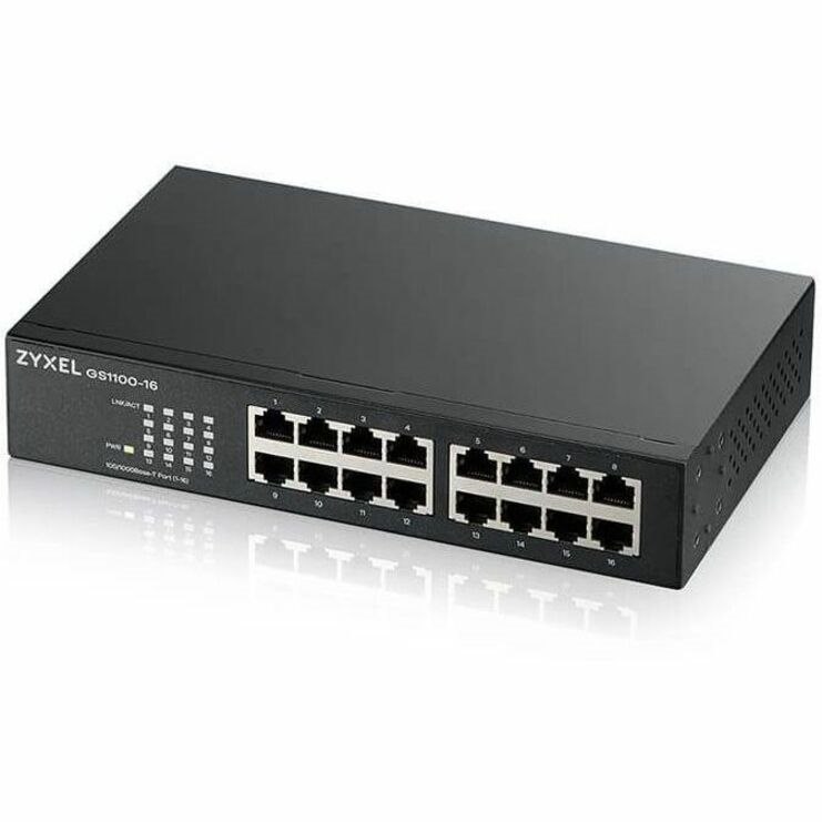 ZYXEL GS1100 GS1100-16 16 Ports Ethernet Switch - Gigabit Ethernet - 10/100/1000Base-T