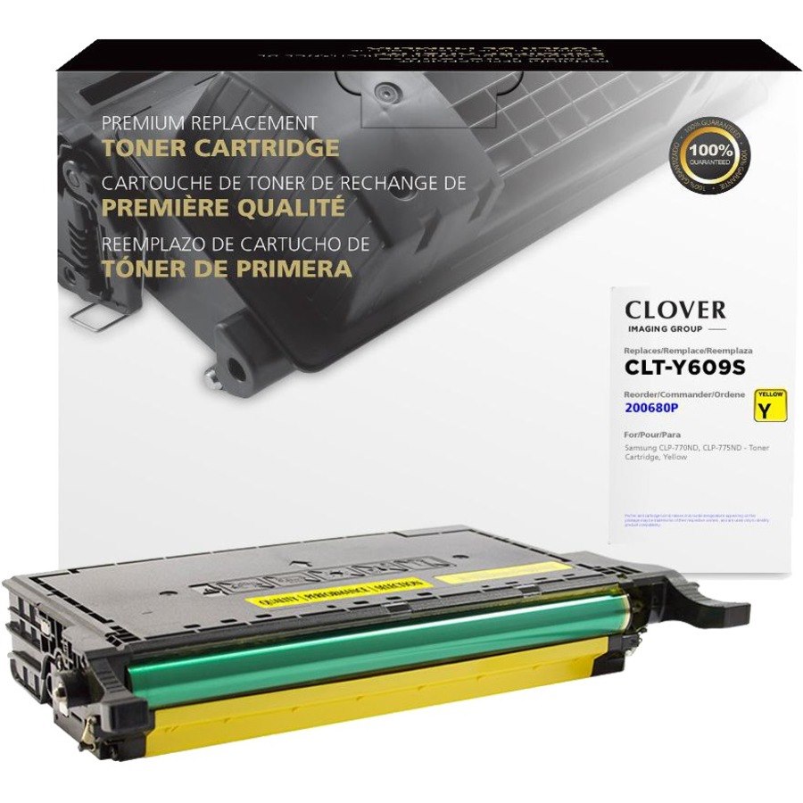 Clover Technologies Laser Toner Cartridge CLT-Y6092S, CLT-Y609S, CLT-Y6092S/ELS - Yellow - 1 Pack