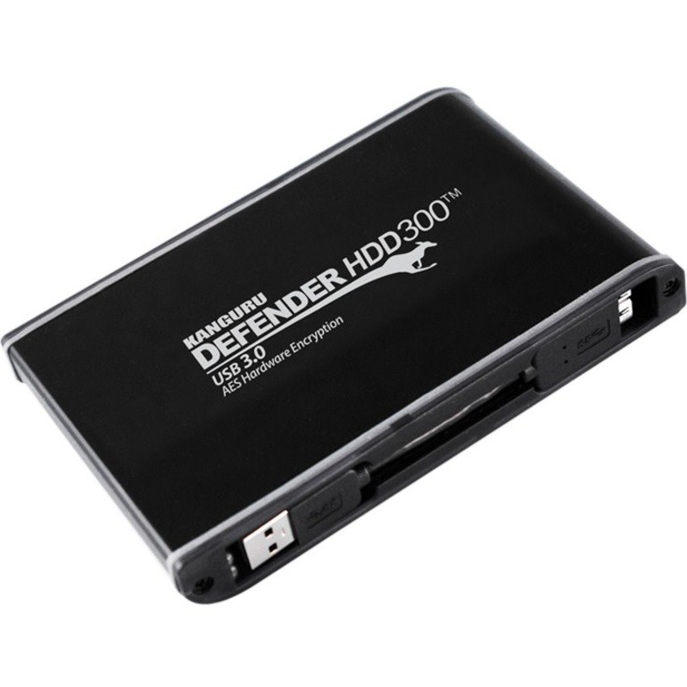 Kanguru Defender HDD300, Secure, Hardware Encrypted External Hard Drive - FIPS 140-2 Certified - 500GB