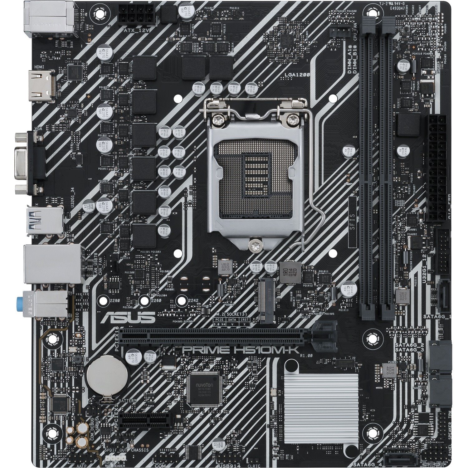 Asus Prime H510M-K Desktop Motherboard - Intel H510 Chipset - Socket LGA-1200 - Micro ATX