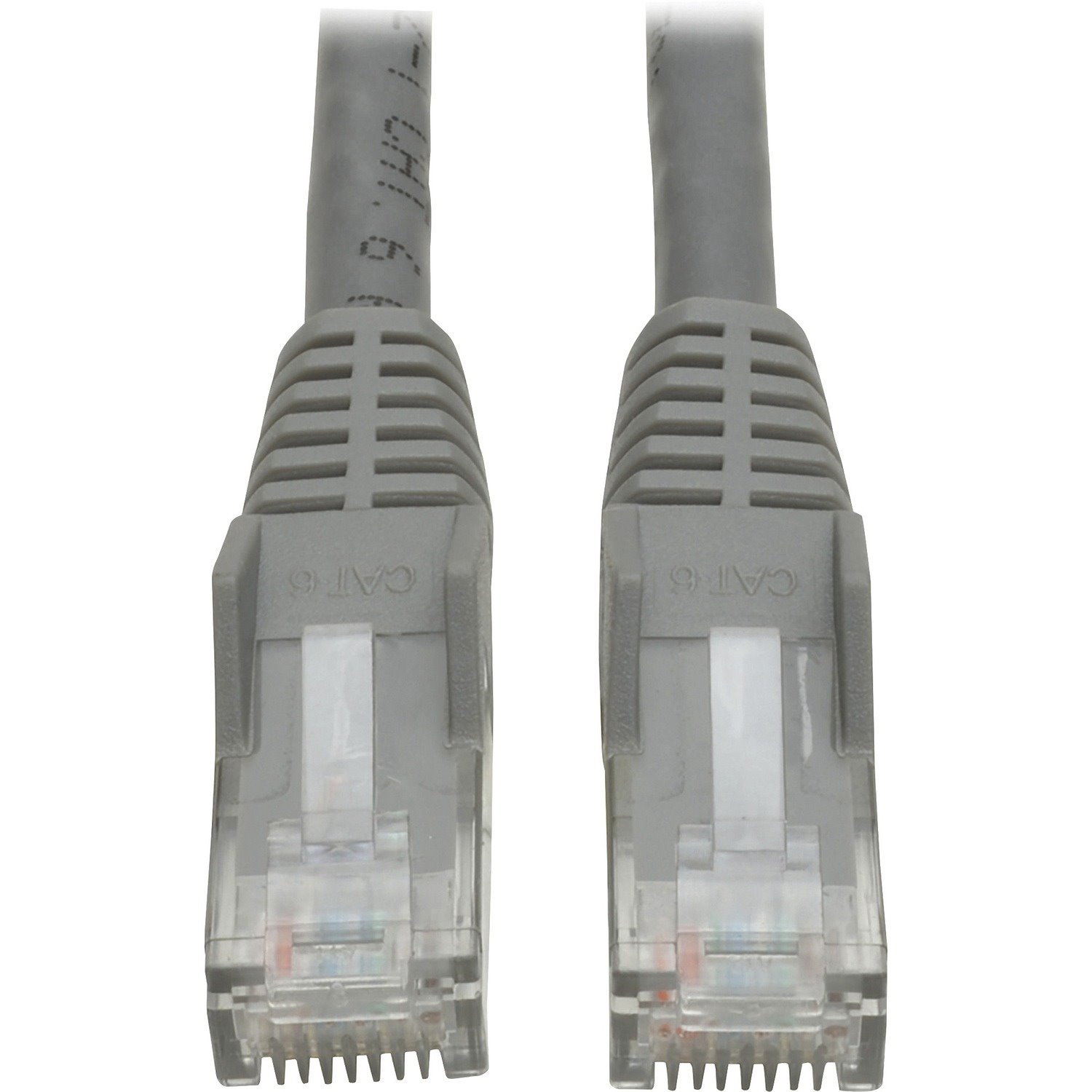 Eaton Tripp Lite Series Cat6 Gigabit Snagless Molded (UTP) Ethernet Cable (RJ45 M/M), PoE, Gray, 7 ft. (2.13 m)