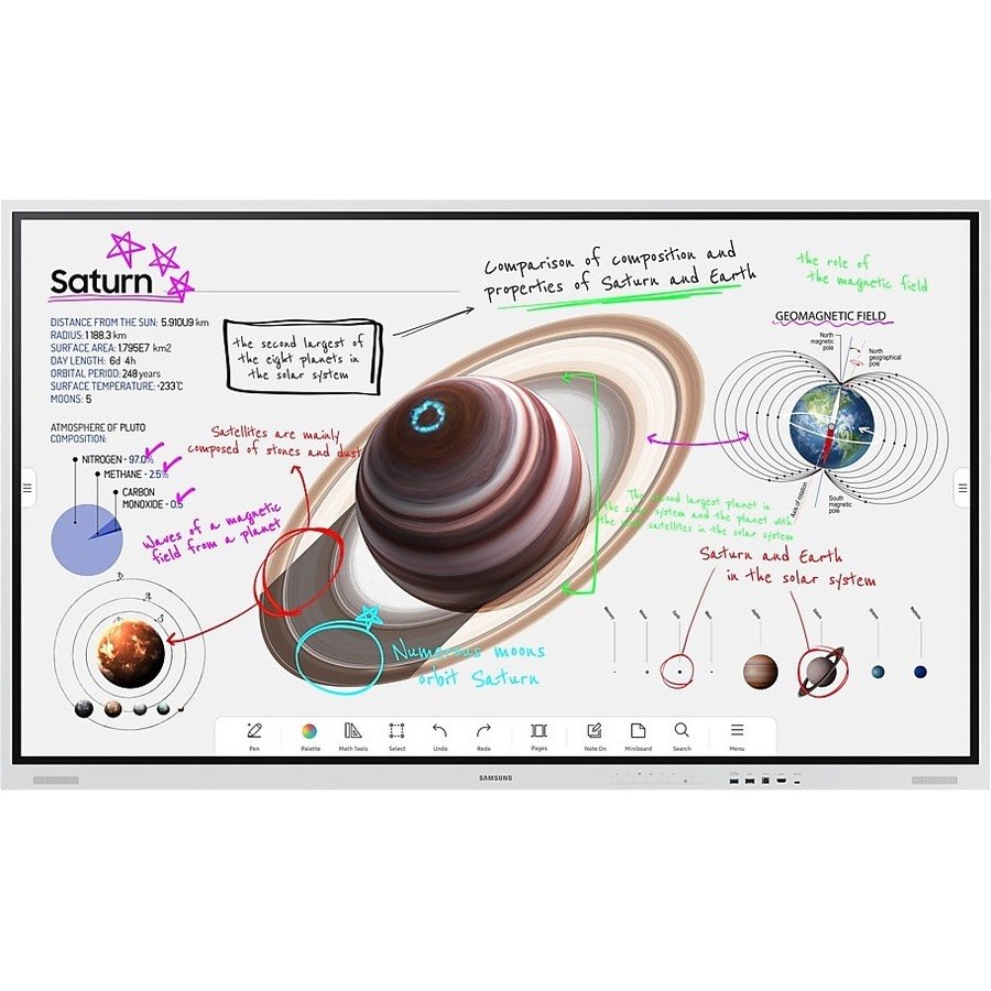 Samsung Flip WM75B 75" 4K UHD LCD Collaboration Display