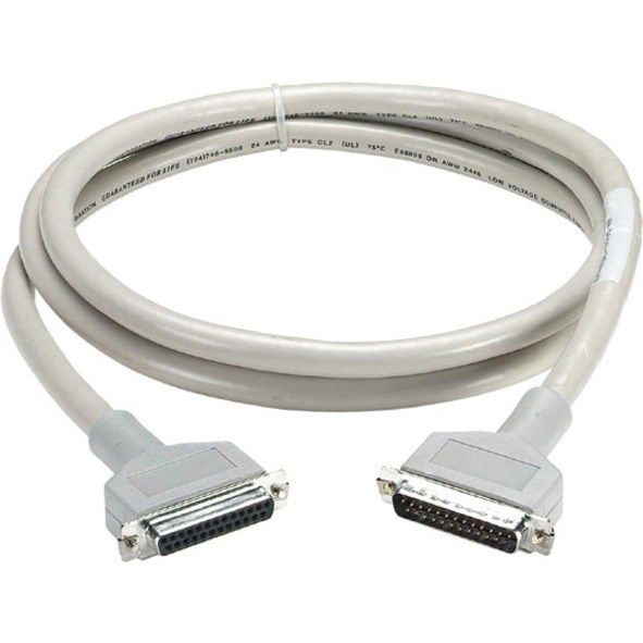 Black Box RS232 DBL Shielded Cable W/ Metal Hood 25 Cond DB25M/M 15Ft.
