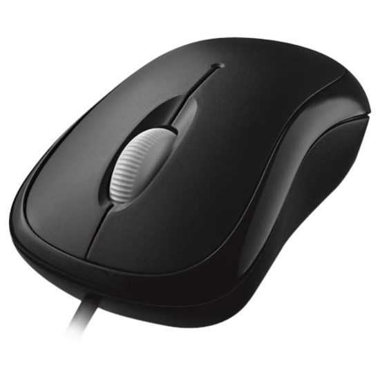 Microsoft Ready Mouse - USB - Optical - 3 Button(s) - Black