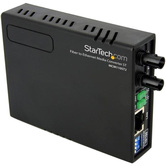 StarTech.com 10/100 Multi Mode Fiber Copper Fast Ethernet Media Converter ST 2 km - UTP to 100Base-Fx - Fiber Optic Media Converter MM