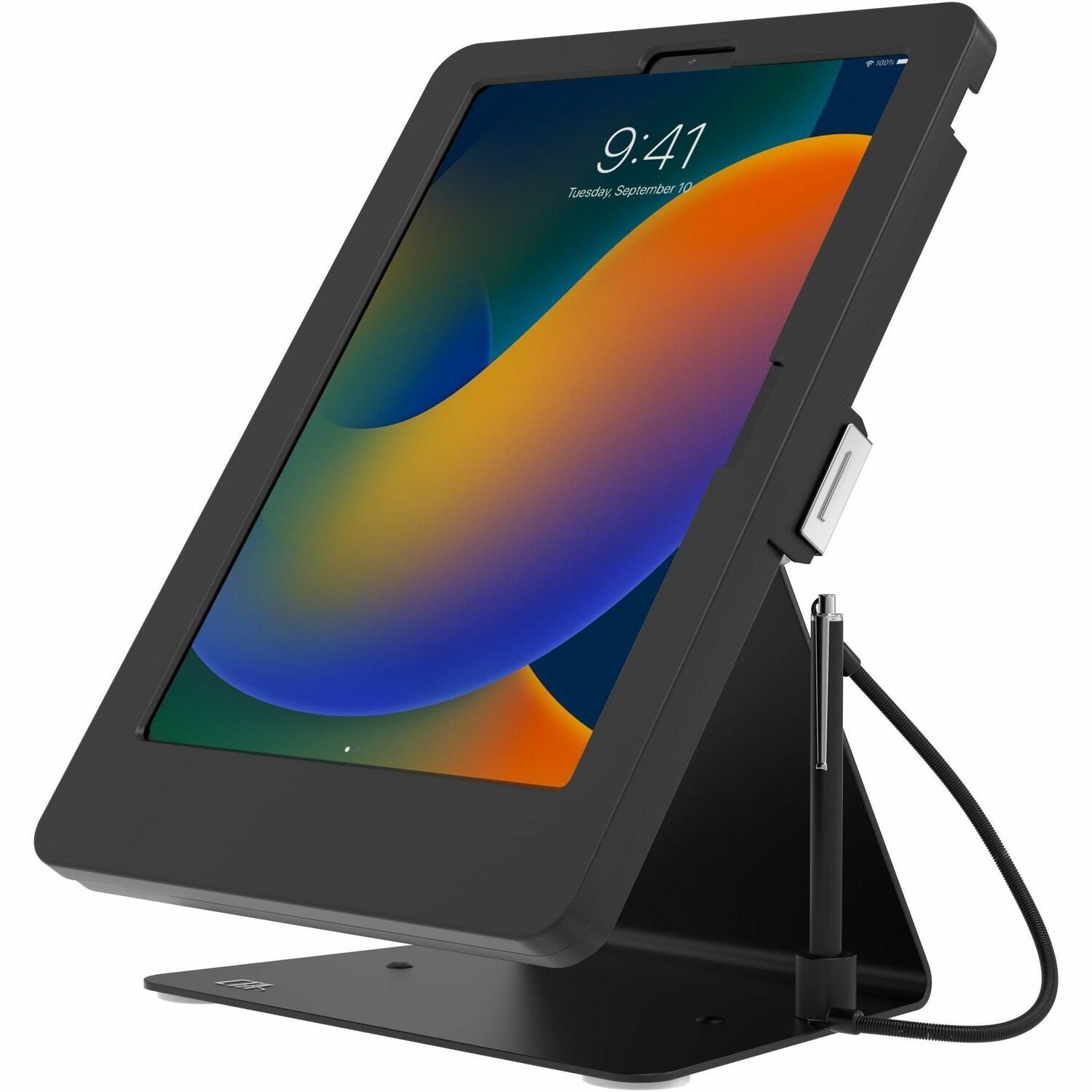 CTA Kiosk Stand w/ Stylus for iPad 10, iPad Air 4 & 5, & 11" iPad Pro - Black