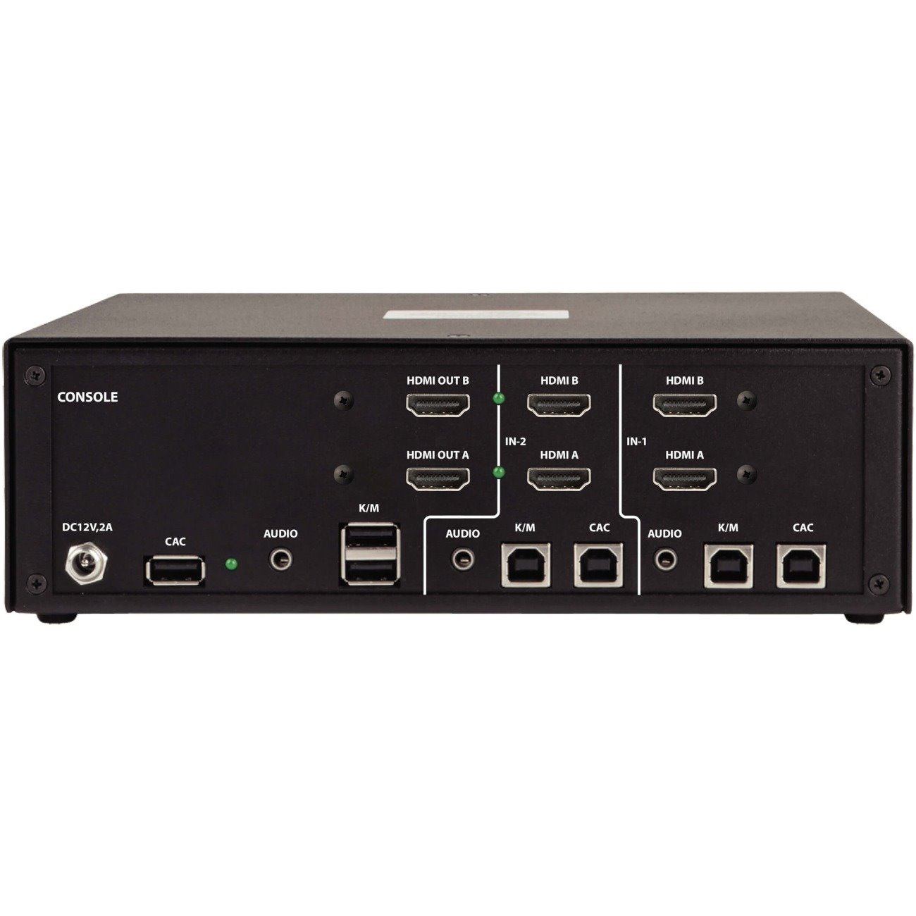 Tripp Lite by Eaton Secure KVM Switch, 2-Port, Dual-Monitor, HDMI, 4K, NIAP PP3.0, Audio, CAC, TAA