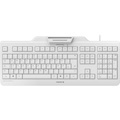 CHERRY SECURE BOARD 1.0 Keyboard - Cable Connectivity - USB Interface - English (UK) - QWERTZ Layout - White, Grey