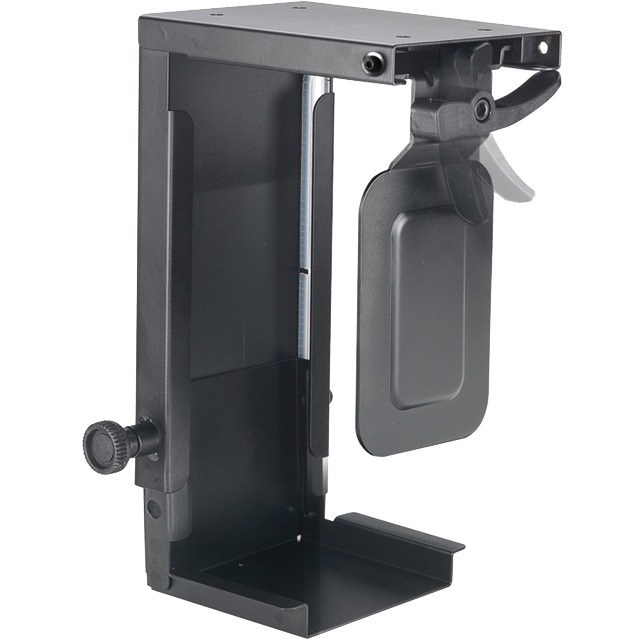 Newstar Under Desk PC Mount (Suitable PC Dimensions - Height: 20-36 cm / Width: 5-10 cm) - Black