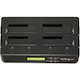 StarTech.com 4-Bay Hard Drive Duplicator and Eraser, Standalone HDD/SSD Cloner and Disk Eraser, USB 3.0 / eSATA to SATA Docking Station