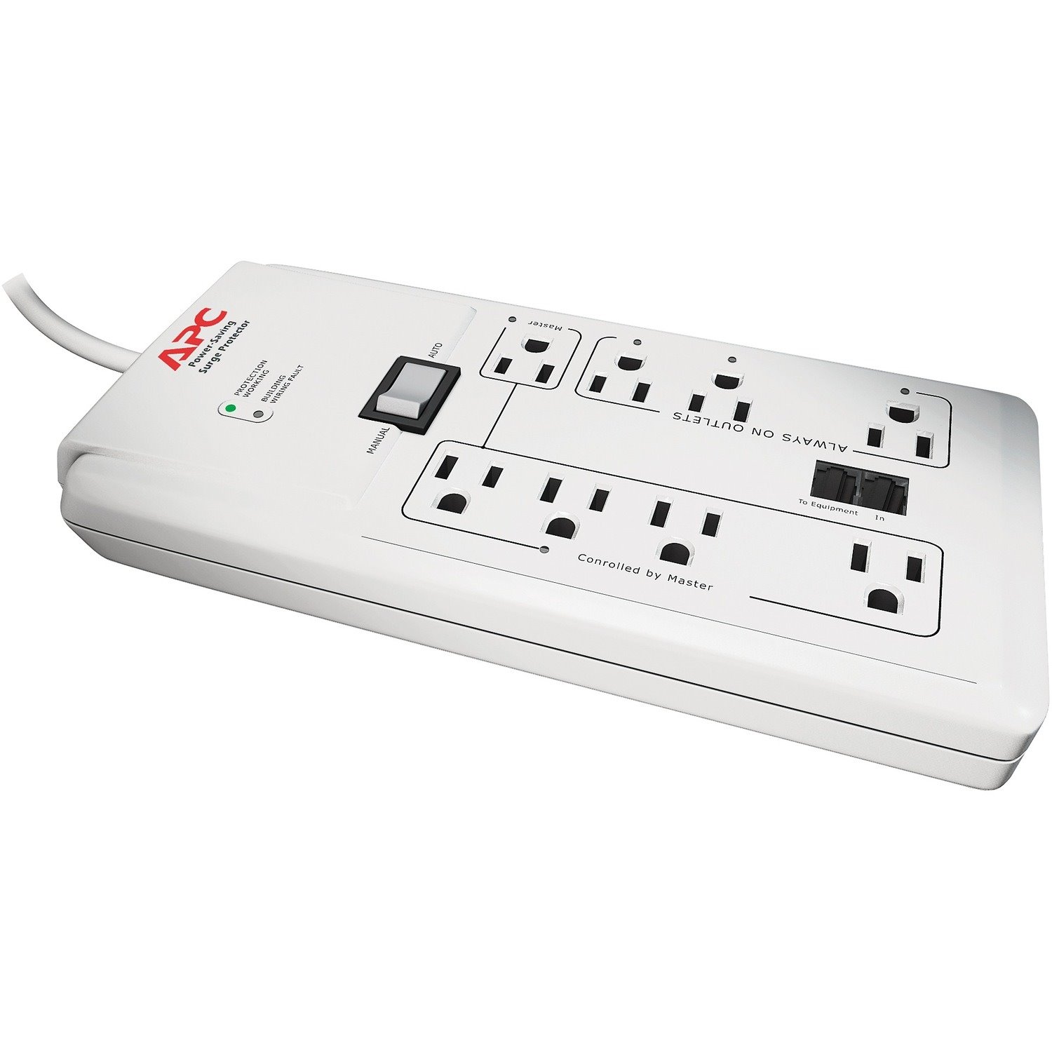 APC by Schneider Electric SurgeArrest Home/Office P8GT 8-Outlets Surge Suppressor