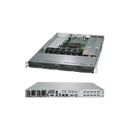 Supermicro SuperServer 5019C-WR Server Barebone System - 1U Rack-mountable - Socket H4 LGA-1151 - 1 x Processor Support