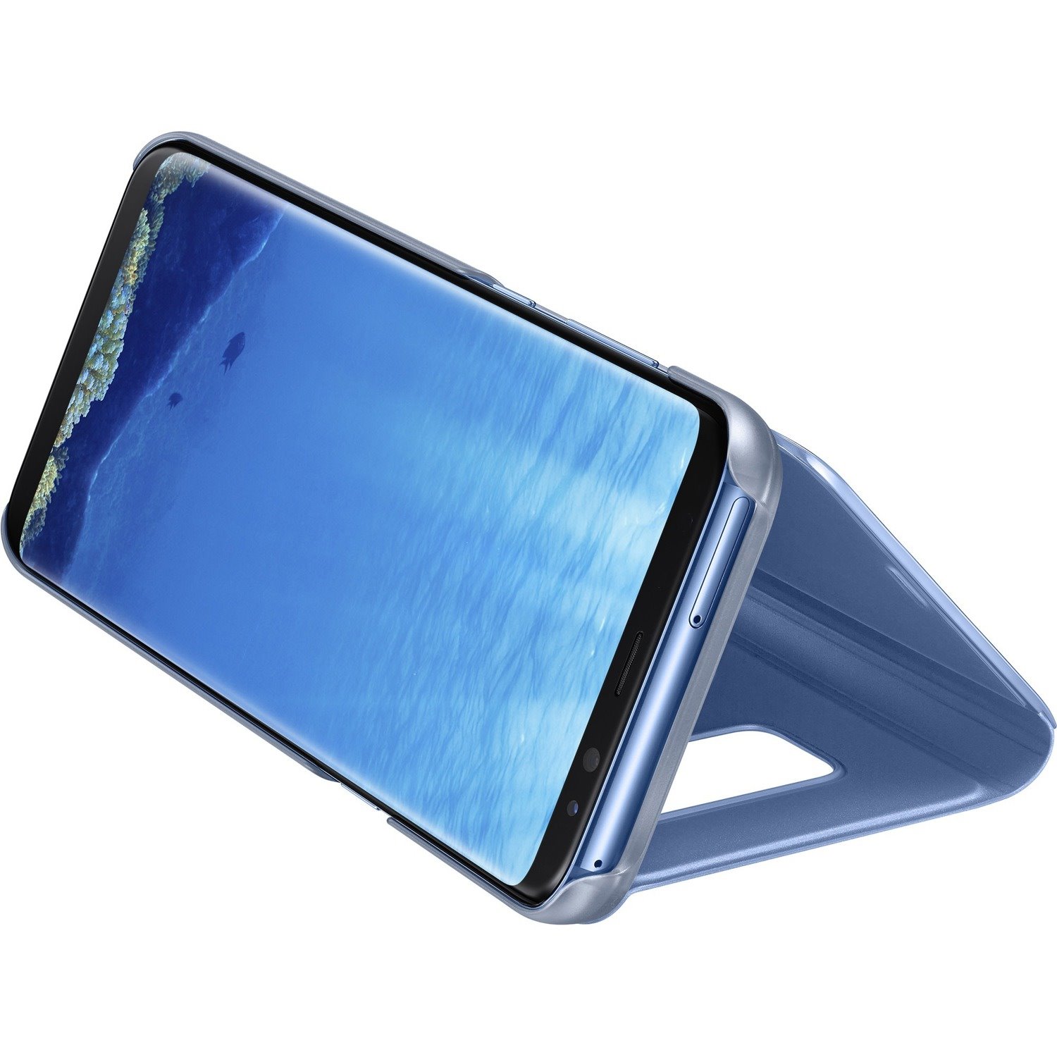 Samsung Clear View Carrying Case Smartphone - Blue