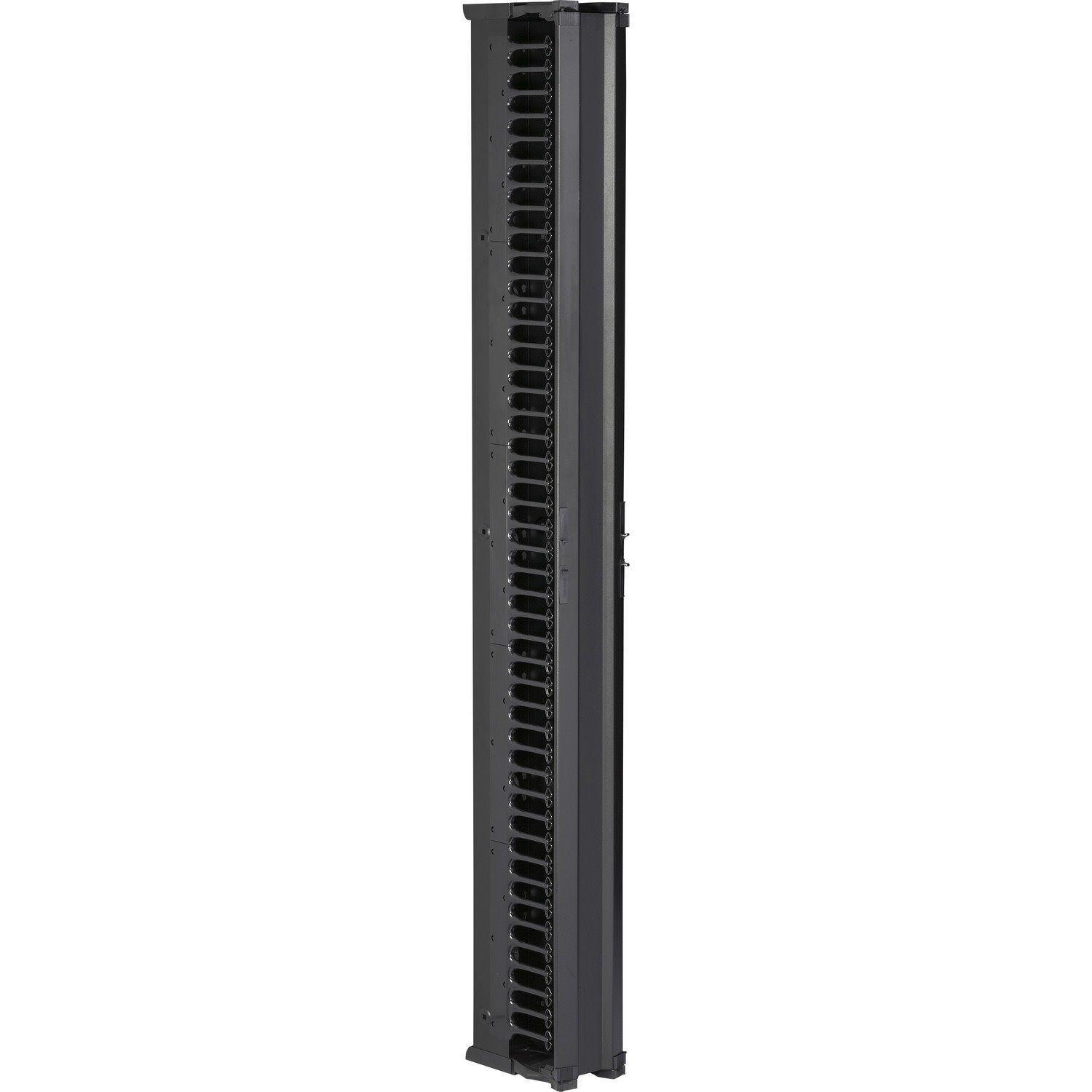 Black Box Vertical IT Rackmount Cable Manager - 45U x 6"W, Single-Sided, Black