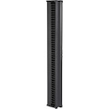 Black Box Vertical IT Rackmount Cable Manager - 45U x 6"W, Single-Sided, Black