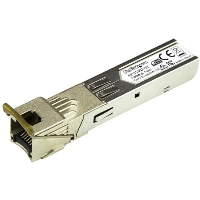 StarTech.com SFP (mini-GBIC) - 1 x RJ-45 1000Base-TX LAN - 1 Pack - TAA Compliant