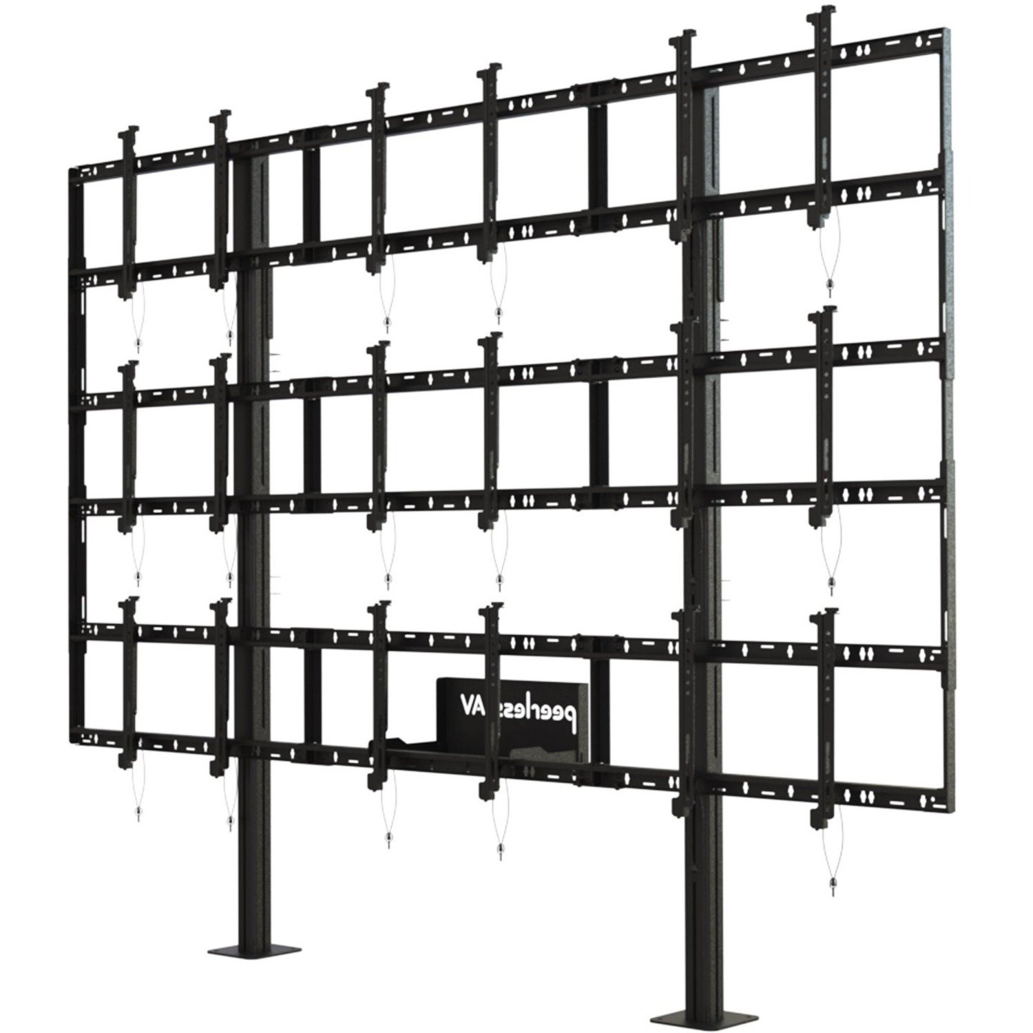 Peerless-AV&reg; Modular Video Wall Pedestal Mount 3x3 Configuration For 46" to 55" displays