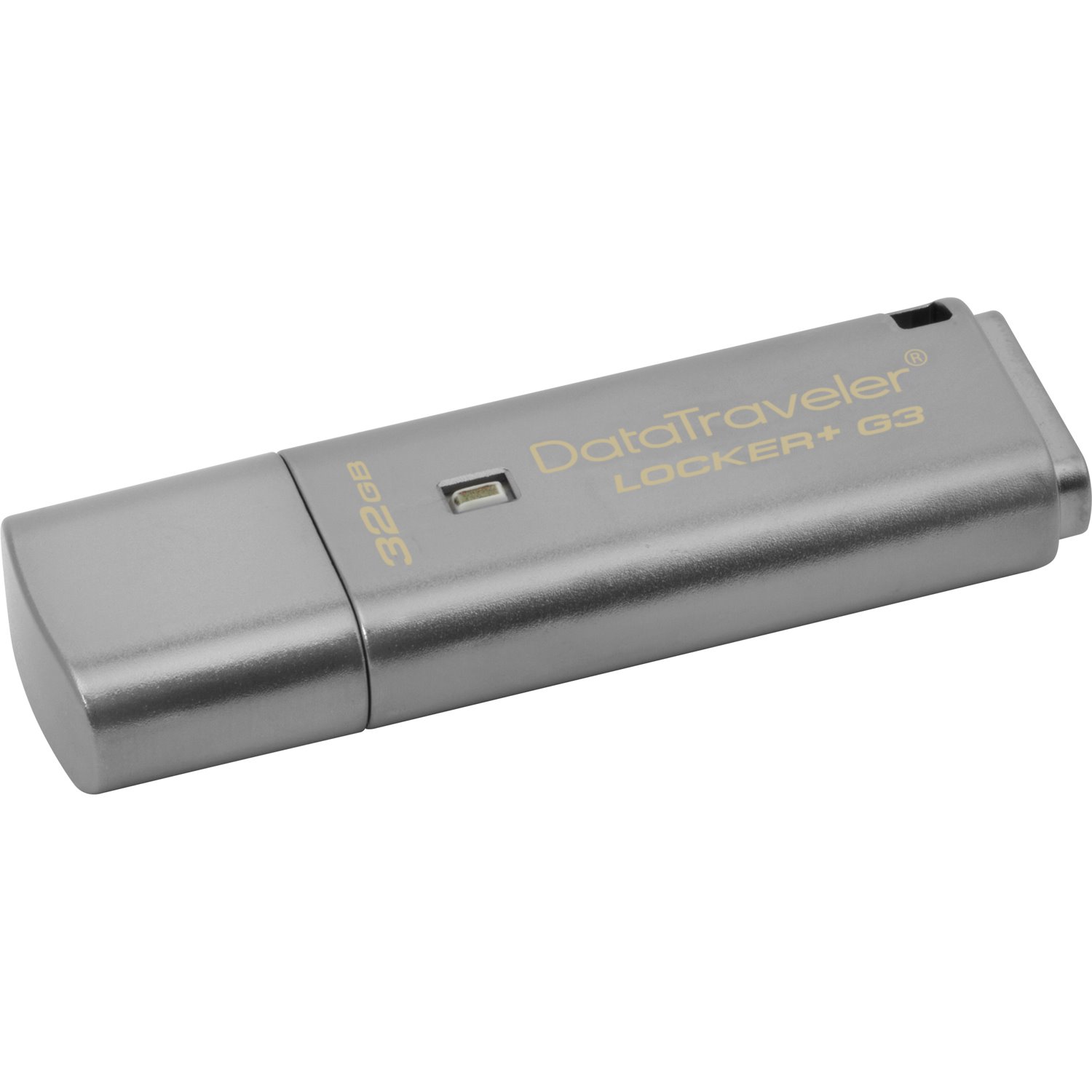 Kingston DataTraveler Locker+ G3 DTLPG3 32 GB USB 3.0 Flash Drive - Silver