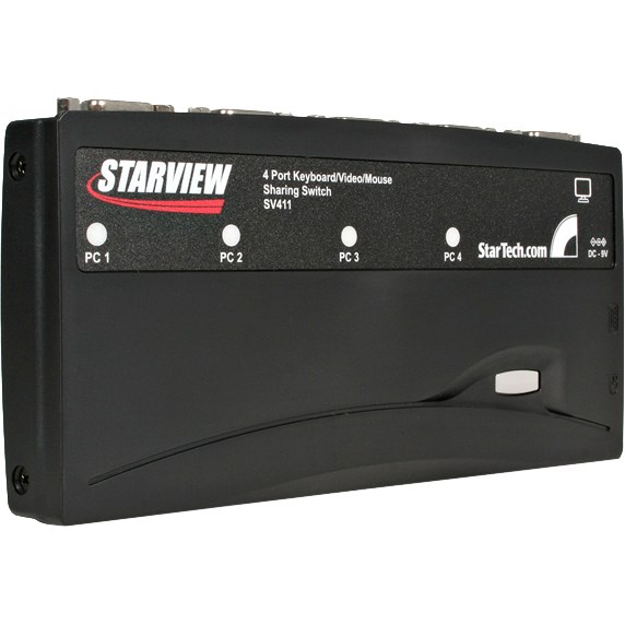 StarTech.com StarView SV411K - KVM switch - PS/2 - 4 ports - 1 local user