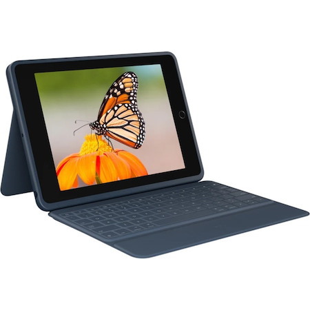 Logitech Rugged Combo 3 iPad® Keyboard Case with Smart Connector for iPad (7th, 8th, and 9th generation) - Classic Blue