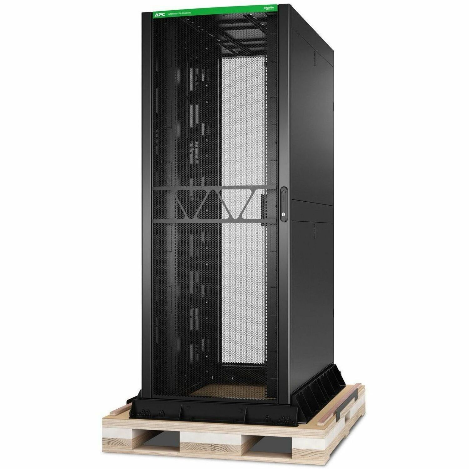 APC NetShelter SX AR9550SPB2 42U Enclosed Cabinet Rack Mount Enclosure for PDU, Server, UPS - 482.60 mm Rack Width - Black