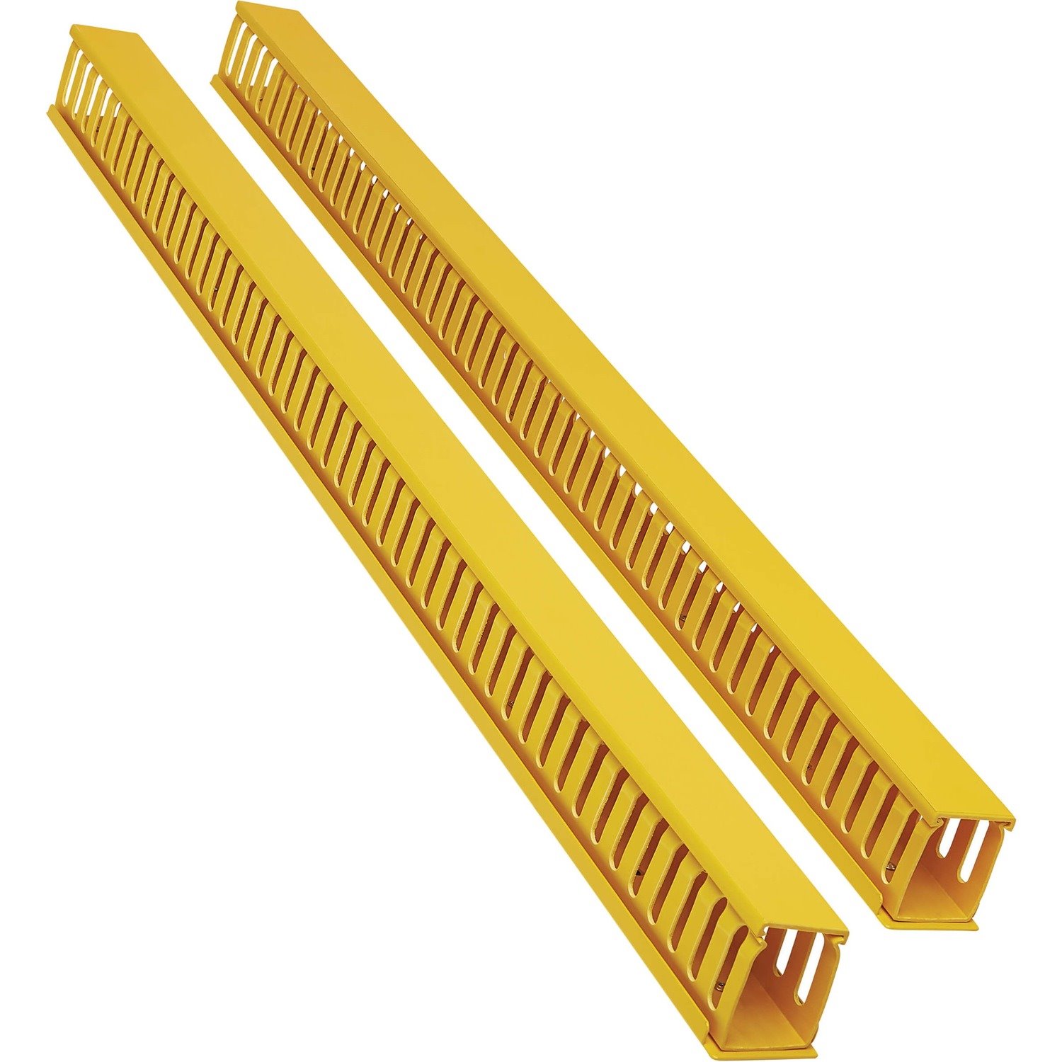 Eaton Tripp Lite Series Vertical Cable Manager - Finger Duct with Cover, Yellow, 6 ft. (1.8 m)