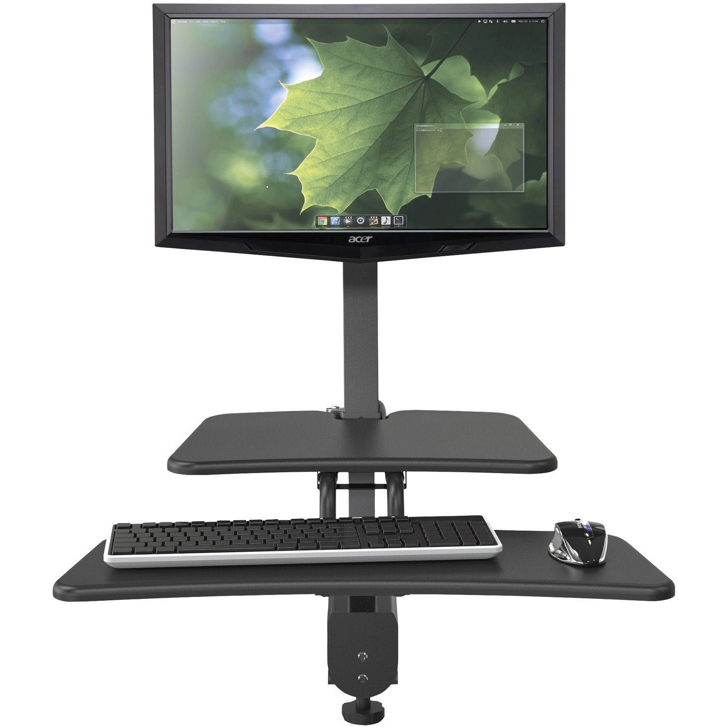 MooreCo Up-Rite Desk Mount for Mouse, Keyboard, Notebook, Tablet PC, Flat Panel Display, Desktop Computer