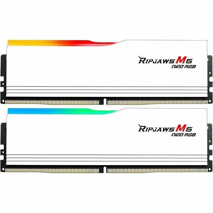 G.SKILL Ripjaws M5 Neo RGB RAM Module for Motherboard, Gaming Desktop Computer - 32 GB (2 x 16GB) - RGB - DDR5-6000/PC5-48000 DDR5 SDRAM - 6000 MHz - CL28 - 1.40 V