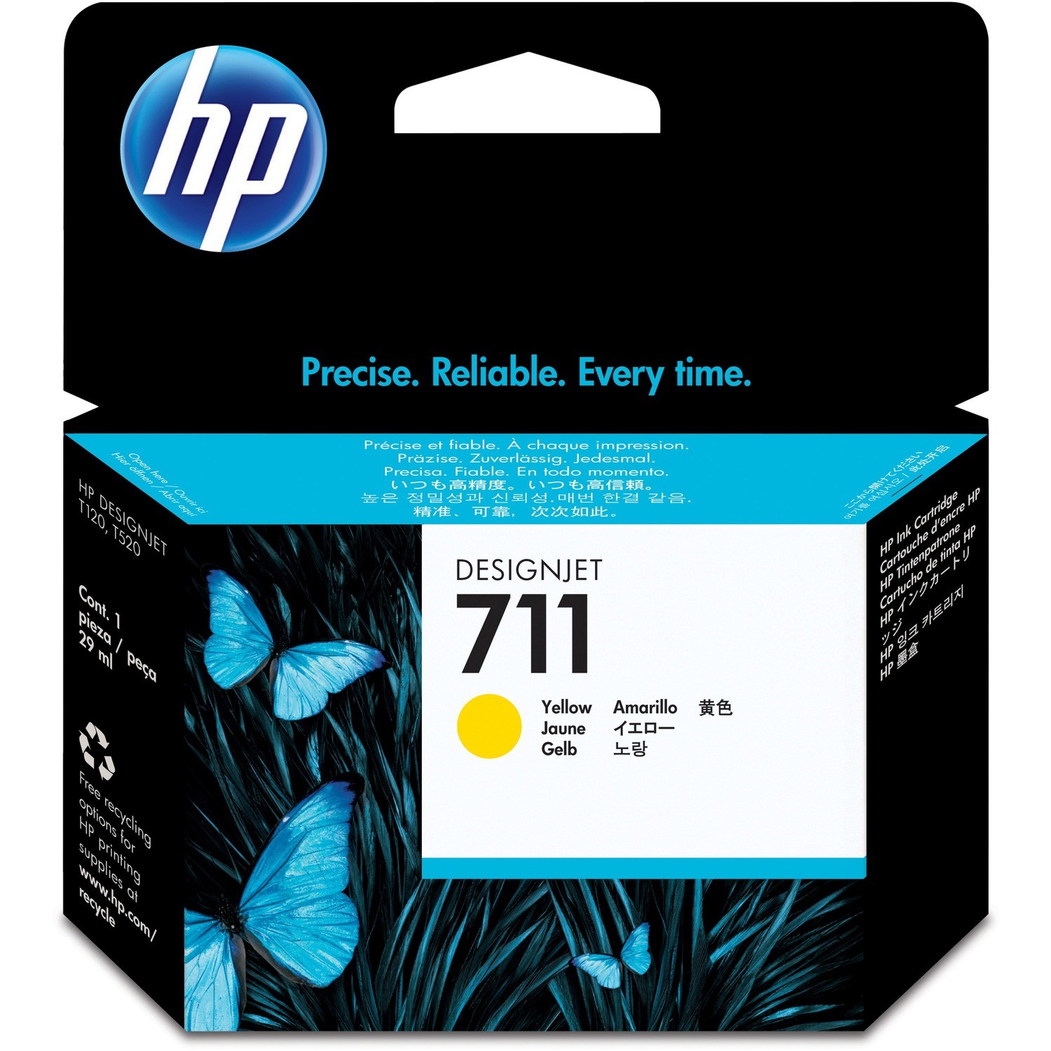 HP #711 29ml Yellow Ink CZ132A
