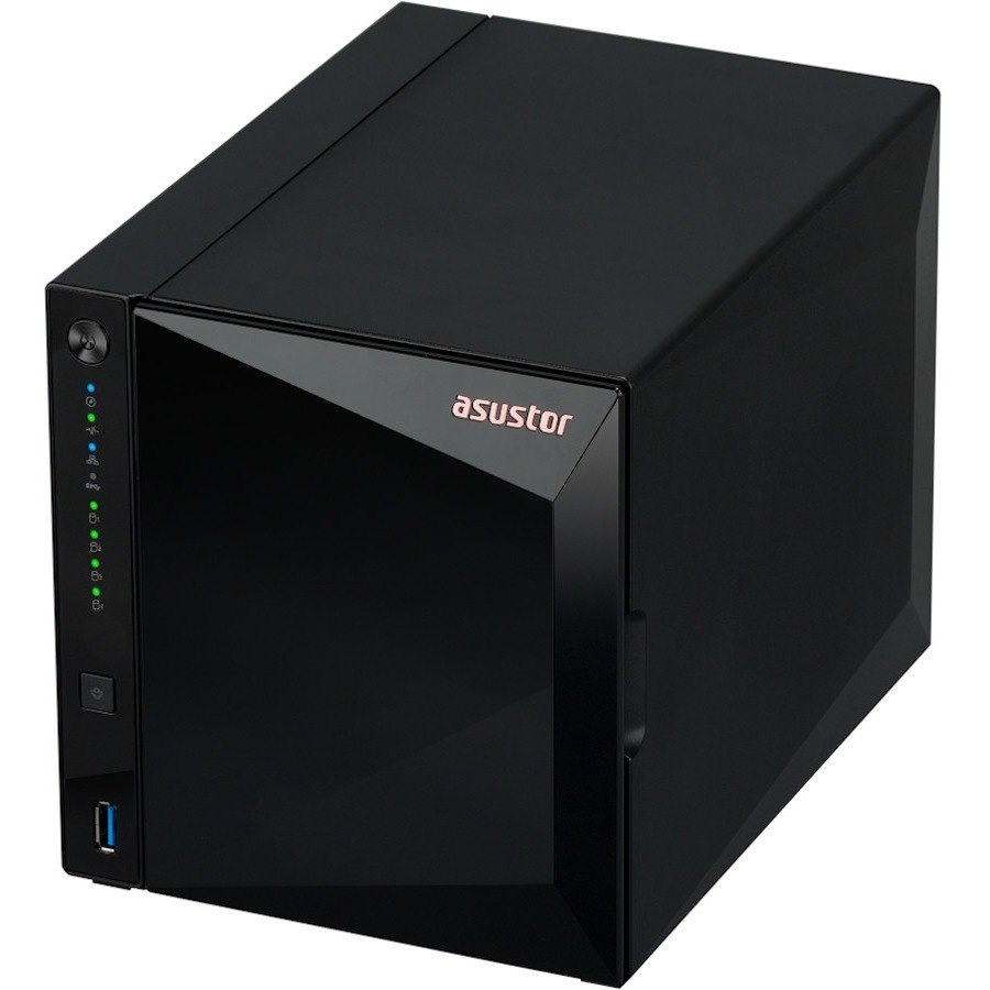 Asustor Drivestor 4 Pro AS3304T - 4 Bay NAS, 1.4GHz Quad Core, 2.5GbE Port, 2GB RAM DDR4, Network Attached Storage (Diskless)