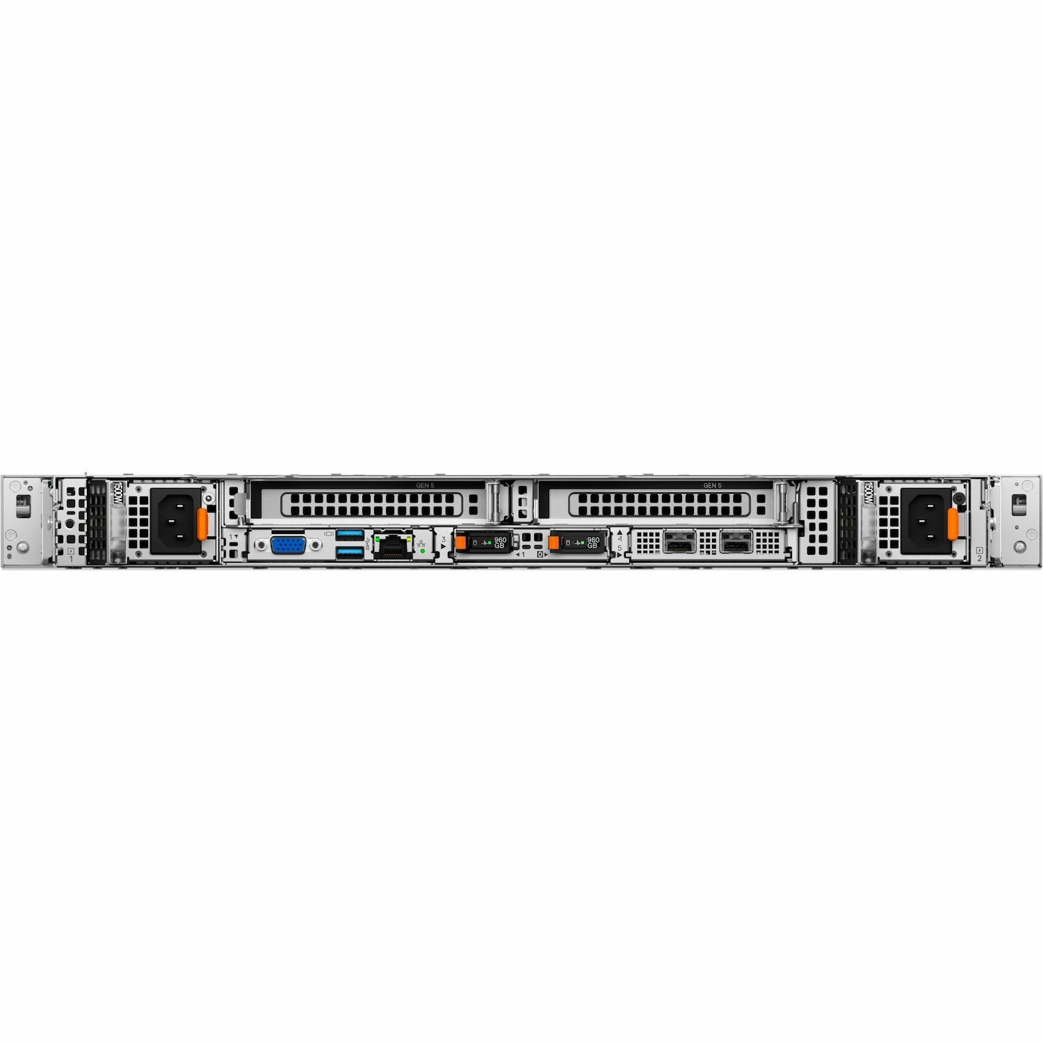 Dell PowerEdge R470 1U Monteerbaar in rek Server - 1 x Intel 3,20 GHz - 32 GB RAM - 960 GB SSD - (2 x 480GB) SSD Configuration - 12Gb/s SAS, Serieel ATA/600, NVMe controller