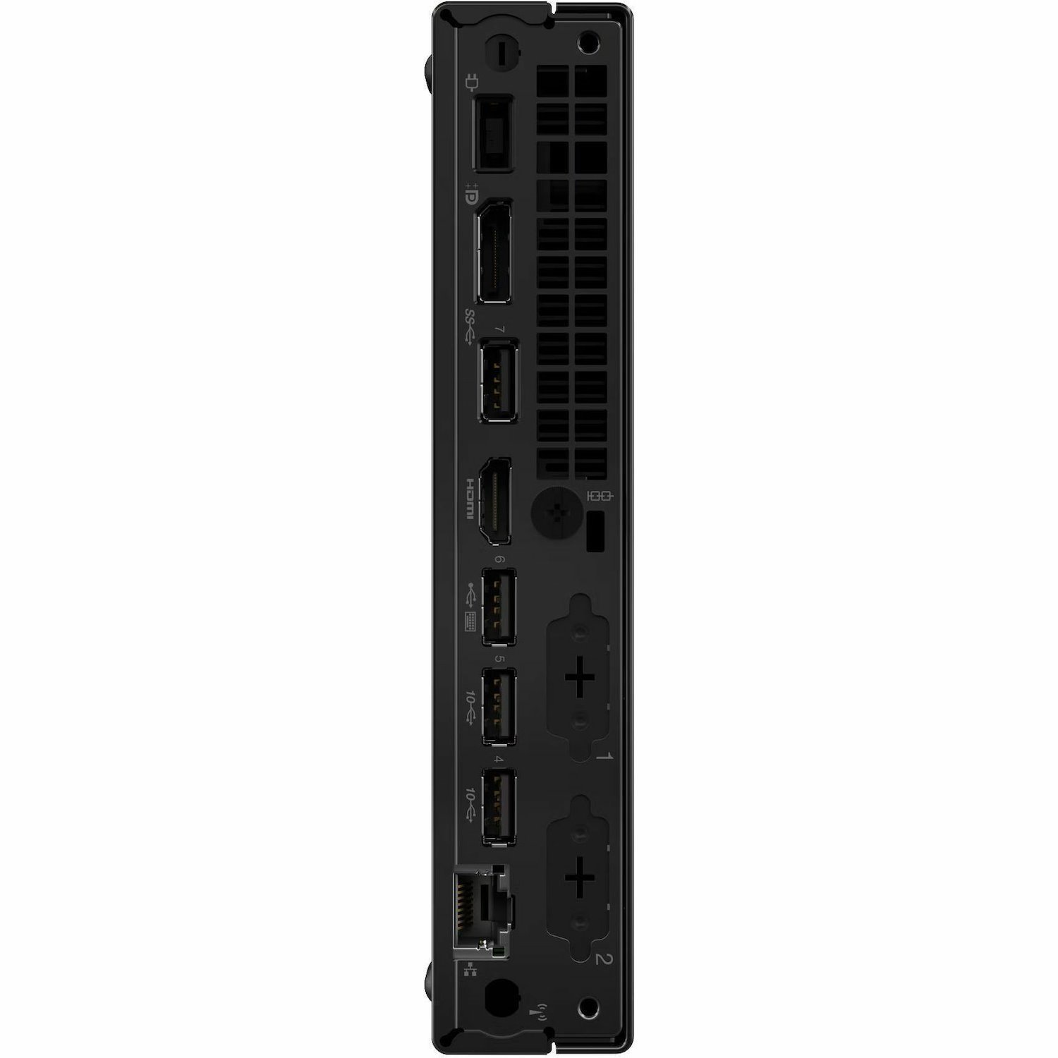Lenovo ThinkCentre M70q Gen 5 12TD001PCA Desktop Computer - Intel Core i5 14th Gen i5-14400T - 32 GB - 512 GB SSD - Tiny - Black