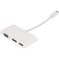 VisionTek USB-C to DisplayPort, HDMI & VGA Hub (M/F/F/F)