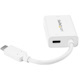 StarTech.com USB C to HDMI 2.0 Adapter 4K 60Hz with 60W Power Delivery Pass-Through Charging - USB Type-C to HDMI Video Converter - White