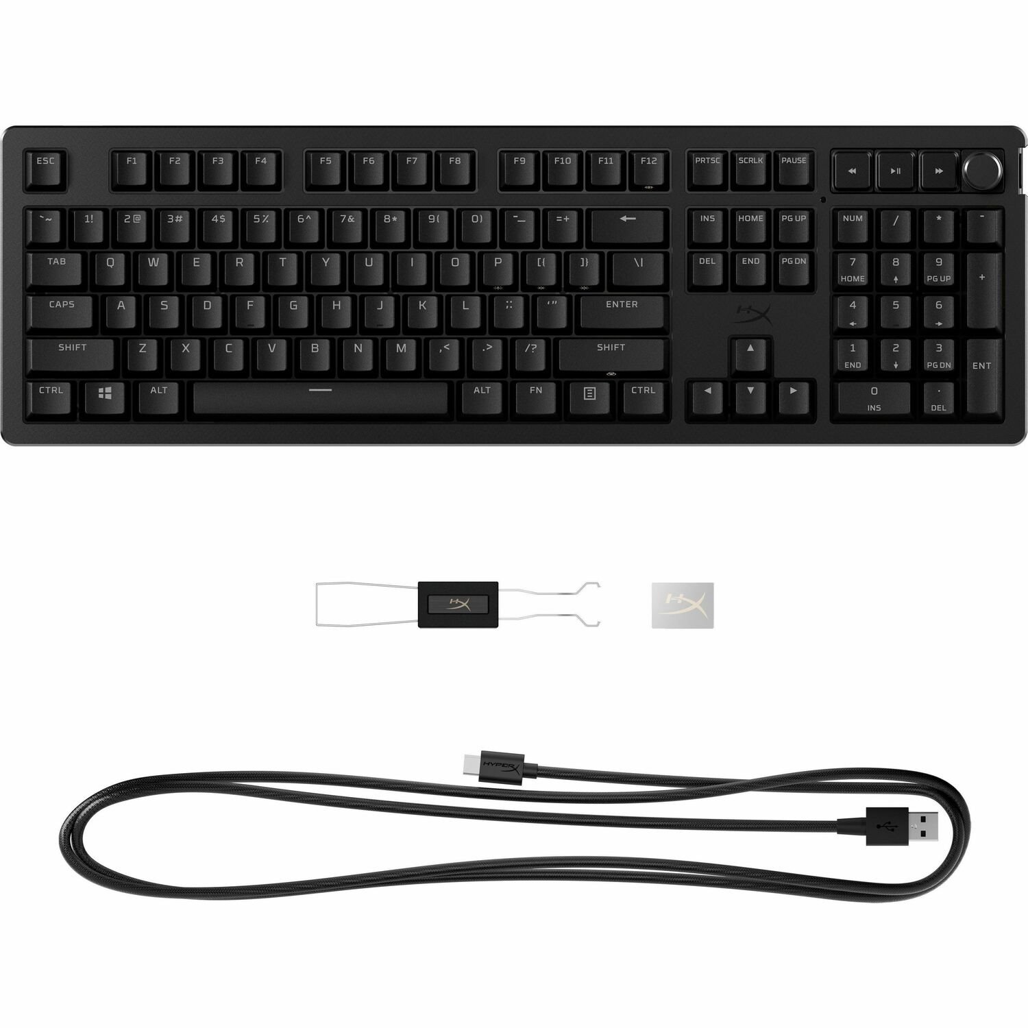 HyperX Alloy Rise Gaming Keyboard - Cable Connectivity - USB Type A Interface - RGB LED - Black