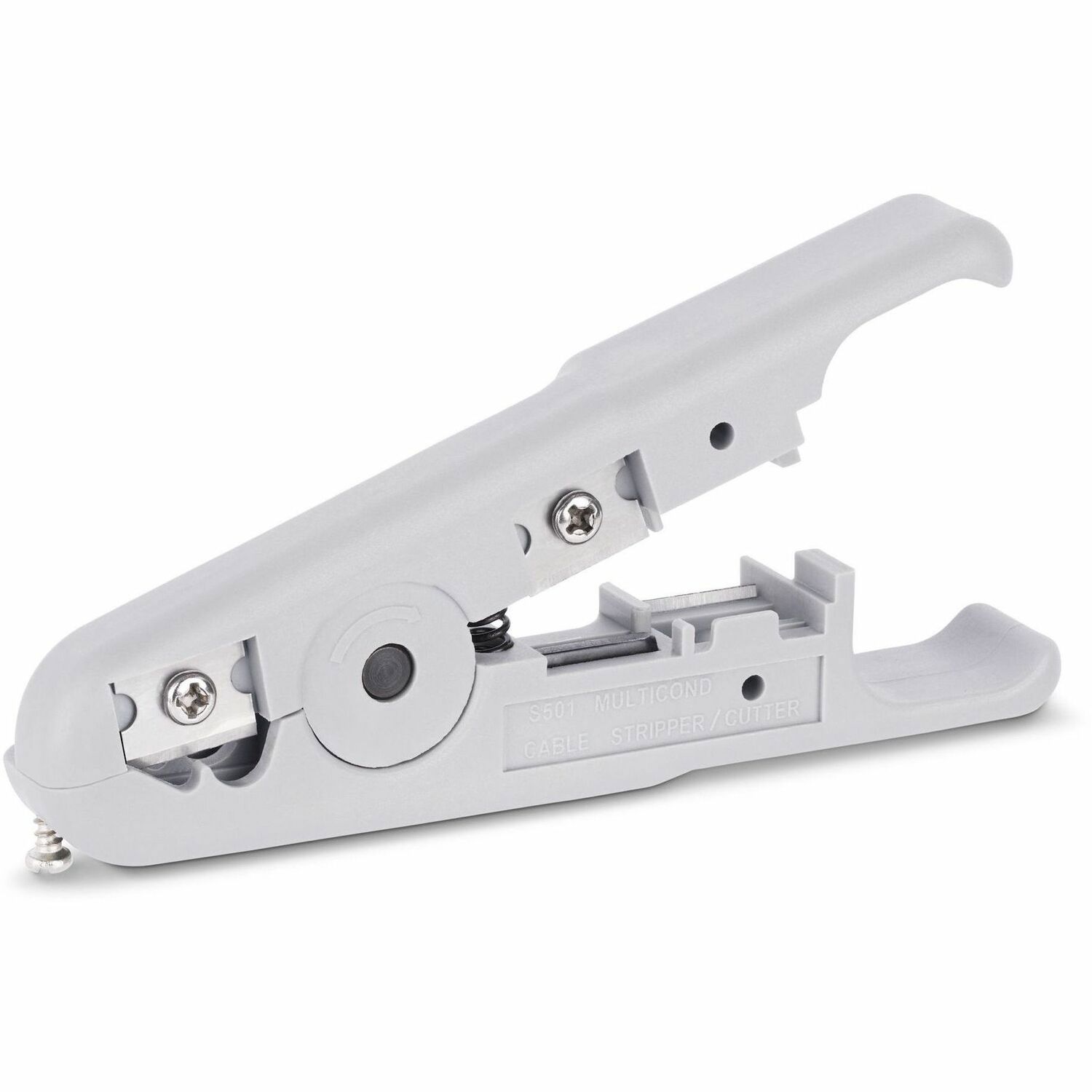 StarTech.com Network Cable Stripper and Cutter, Professional Wire Stripper for UTP/FTP/STP/Coax Cables, Rotary Wire Stripping/Cutting Tool