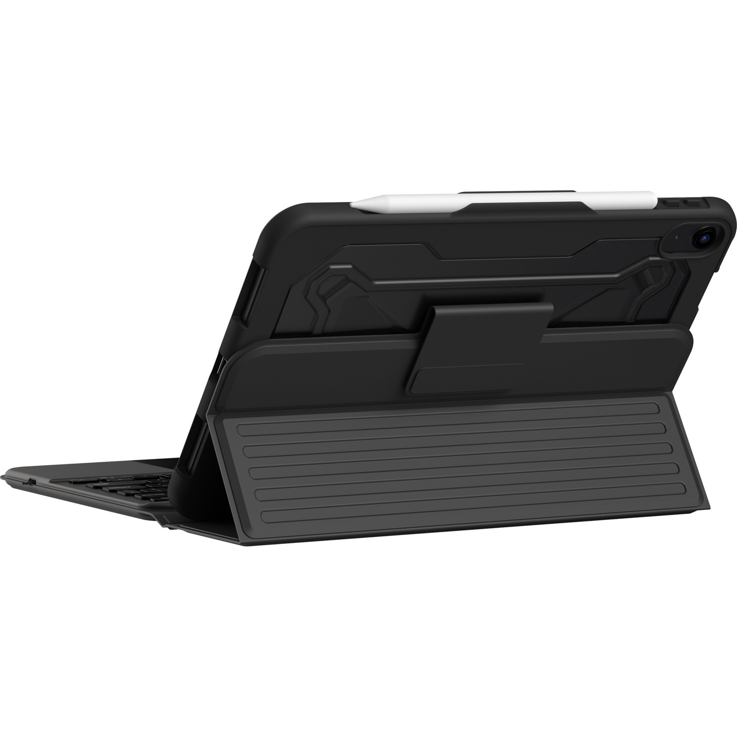 Urban Armor Gear Rugged Keyboard/Cover Case (Folio) for 10.9" Apple iPad (11th Generation), iPad (10th Generation) Tablet - Black, Ash