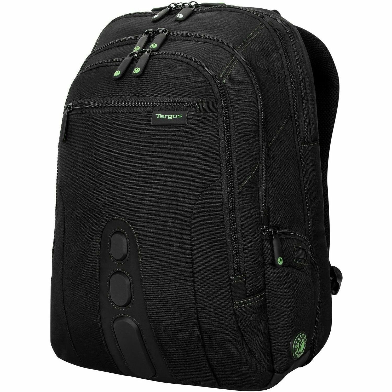 Targus Spruce EcoSmart TBB013US Carrying Case (Backpack) for 15.6" to 16" Notebook, Workstation, Accessories - Black, Green 