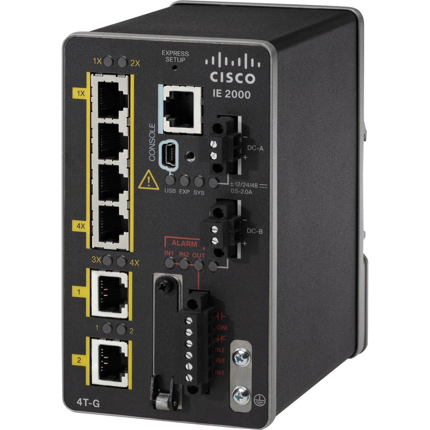 Cisco IE-2000 IE-2000-4TS-G-B 4 Ports Manageable Ethernet Switch - Fast Ethernet, Gigabit Ethernet - 10/100Base-TX, 1000Base-X - Refurbished