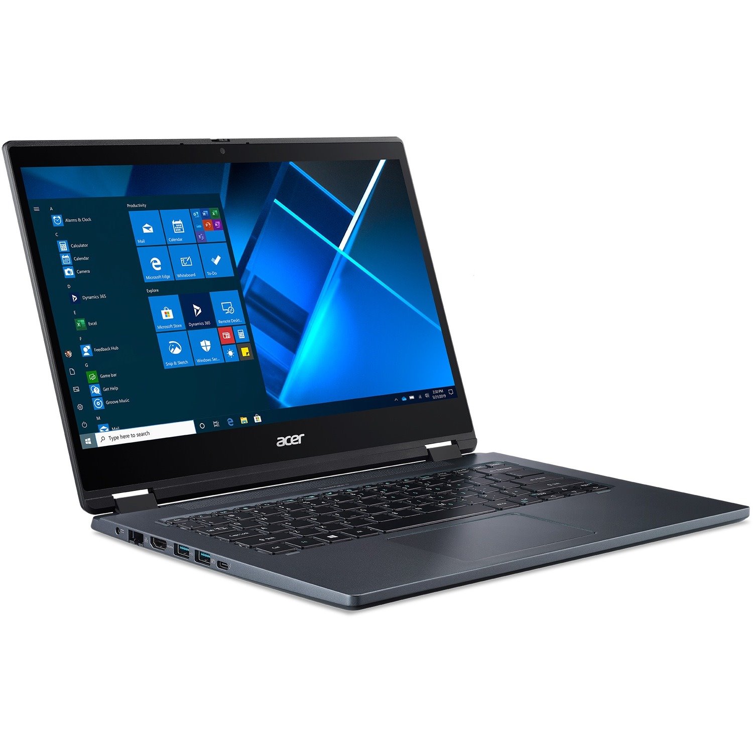 Acer P414RN-51 TMP414RN-51-76AV 14" Touchscreen Convertible 2 in 1 Notebook - Full HD - Intel Core i7 11th Gen i7-1165G7 - 16 GB - 512 GB SSD - English Keyboard - Slate Blue