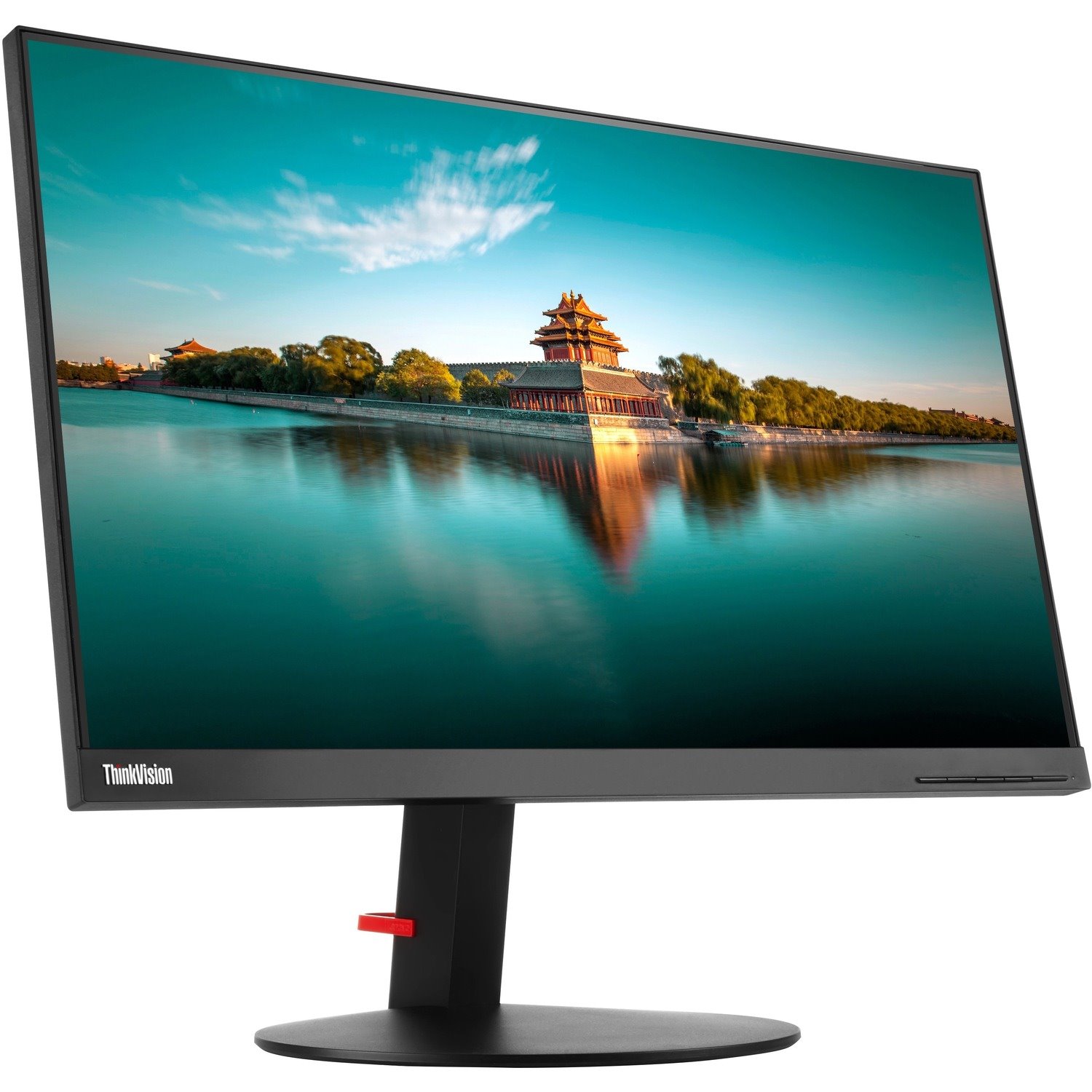 Lenovo - Open Source ThinkVision P24h-10 24" Class WQHD LED Monitor - Glossy Black